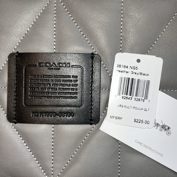 Coach Large Multifunctional Pouch With Quilting - Picture 8 of 9